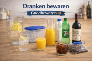 hoe kan je het beste dranken bewaren