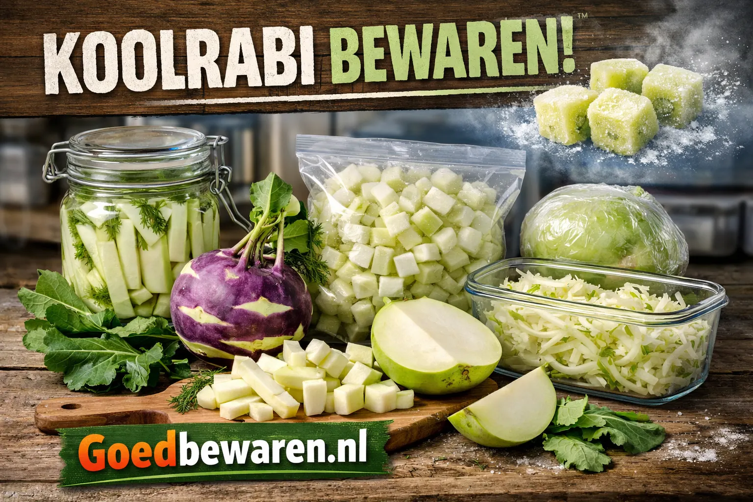Koolrabi bewaren
