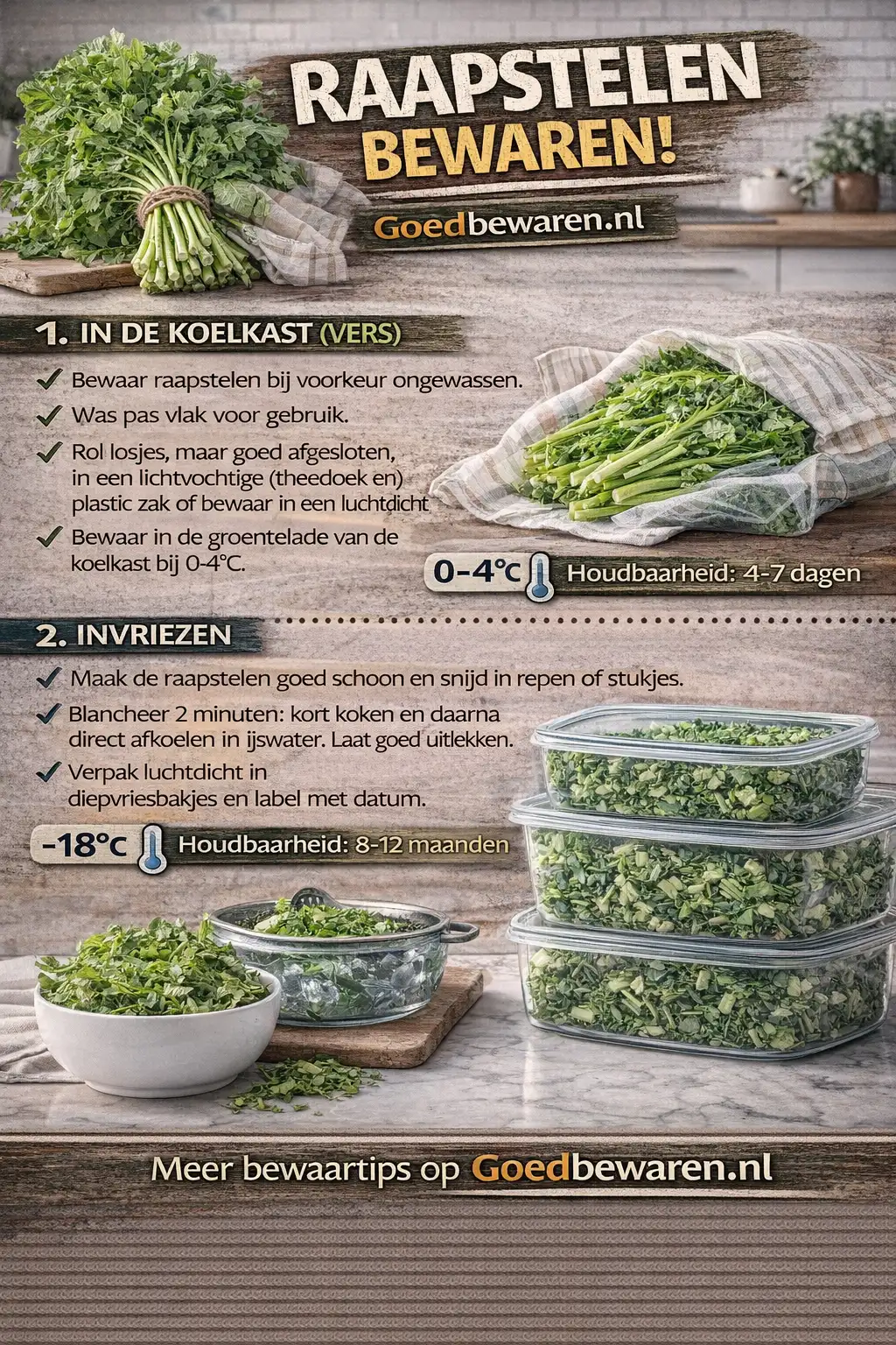 Infographic raapstelen bewaren