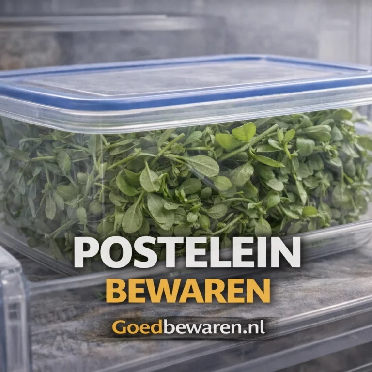 marleen geeft advies over postelein bewaren