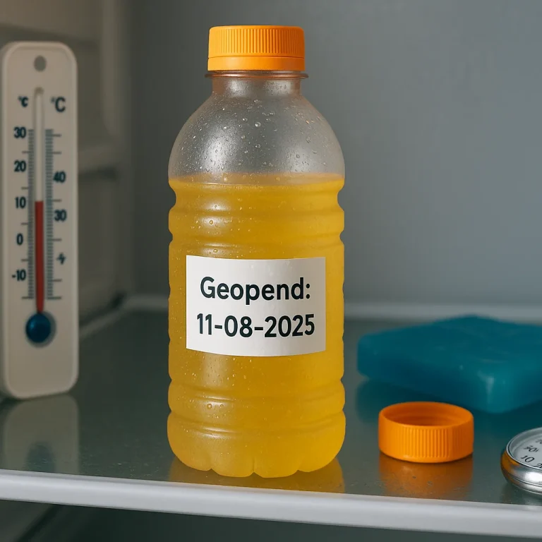 hoe bewaar je sportdrank